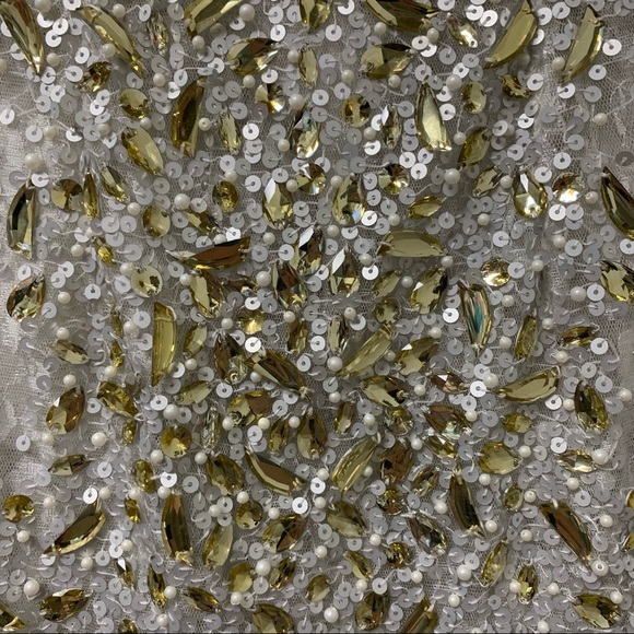 MacDouggal Sheer Unlined Sequined Embellished Mini Dress‎ - Picture 3 of 8